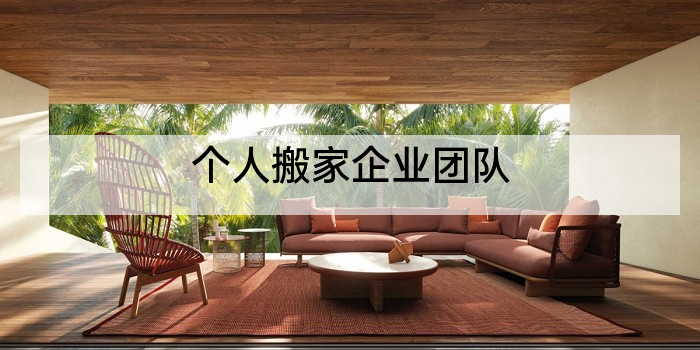 个人搬家企业团队