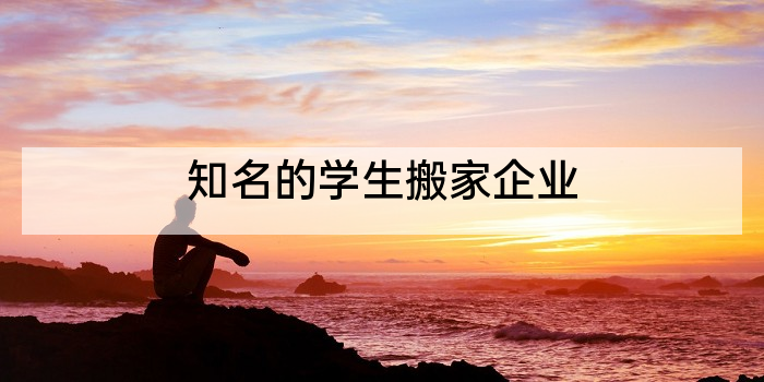 知名的学生搬家企业