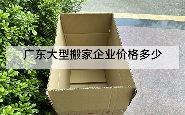 广东大型搬家企业价格多少