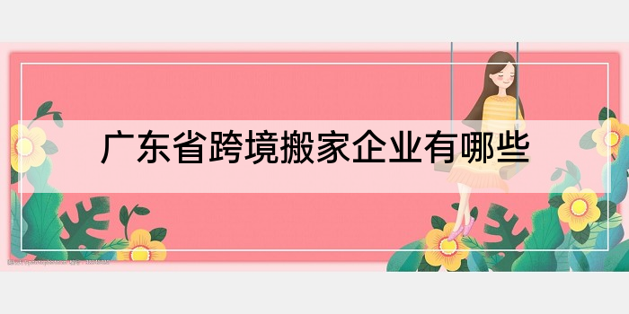 广东省跨境搬家企业有哪些