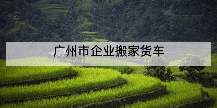 广州市企业搬家货车