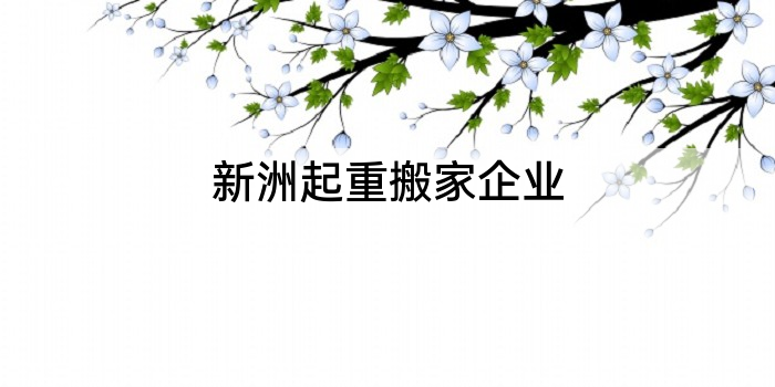 新洲起重搬家企业